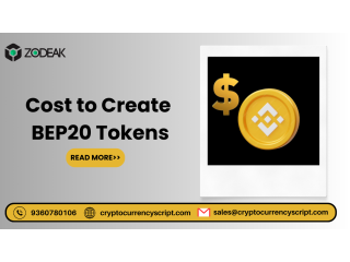 Cost to Create BEP20 Tokens