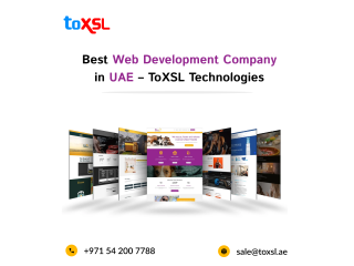 Comprehensive Web App Development Company in Dubai - ToXSL Technologies