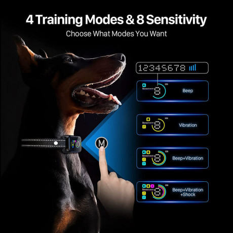 rechargeable-anti-barking-dog-bark-collar-with-8-step-adjustable-sensitivity-big-0