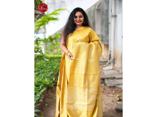 Elevate Your Wardrobe with Gold (Single Tone) Raw Silk Sarees